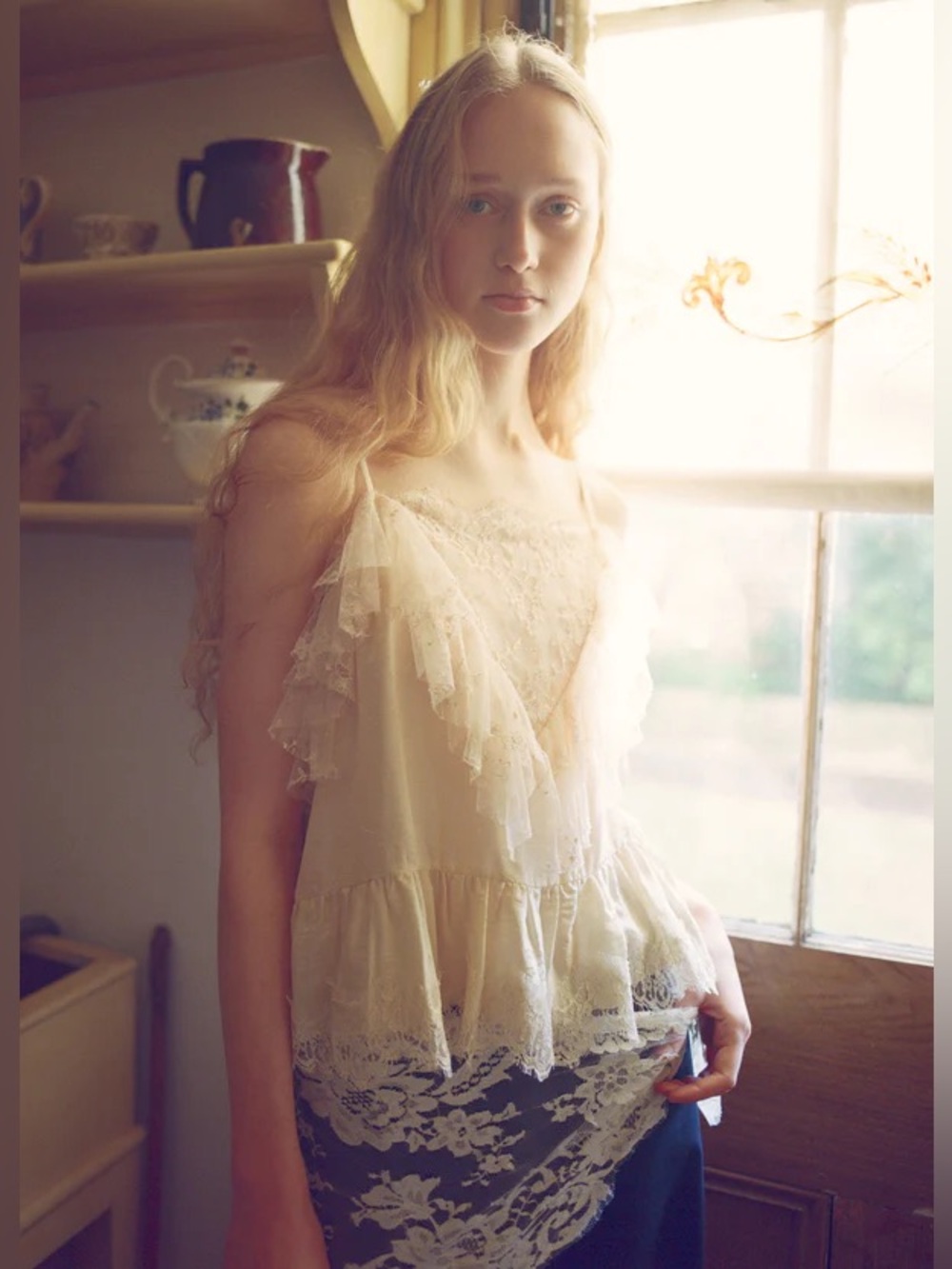 Sea New York Ethel Camisole Top Butter Small